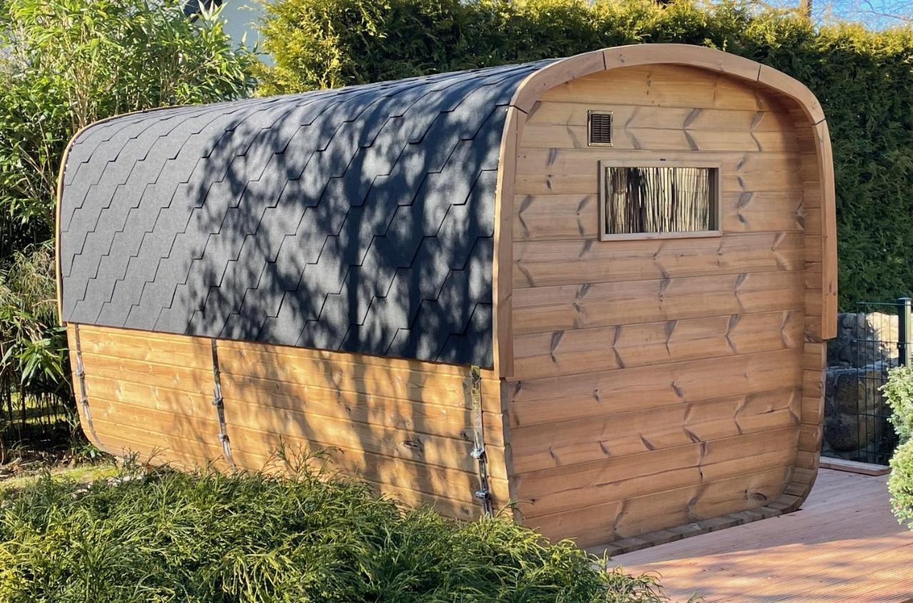 Ferienhaus Blaumond Mit Gartensauna 万德利茨 外观 照片